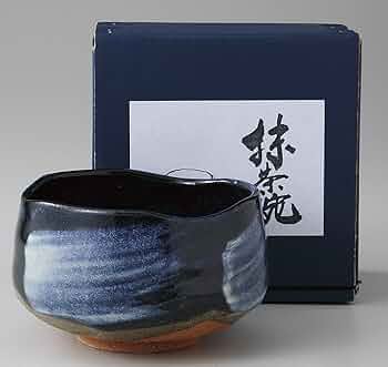 Amazon | 抹茶茶碗 青釉白刷毛 抹茶碗 [品 : 碗 x 1/R11.8 x 7.7
